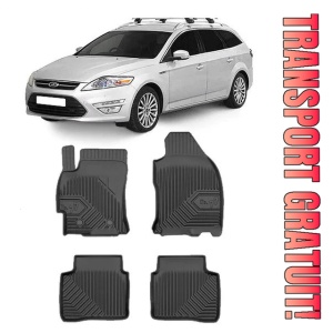 Ford Mondeo III Din 2001 - 08.2007, Combi , Set Covorase Auto Tip Tavita Premium 3D, din cauciuc