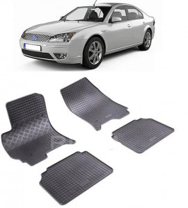 Ford Mondeo III, Hatchback, fabricat din 2001 - 08.2007, set covorase auto dedicate, din cauciuc 100% Premium accesorii pentru autoturismul tau - masina v156206
