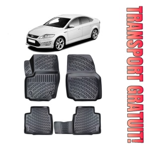 Ford Mondeo IV 2007-2014 Set 4 covorase auto din cauciuc tip tavita premium line 3D