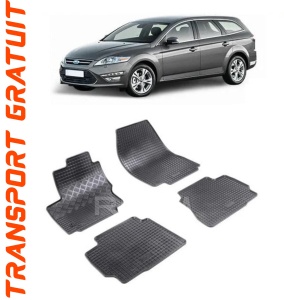 Ford Mondeo IV, Combi, fabricat din 09.2007 - 12.2014, set covorase auto dedicate, din cauciuc 100% Premium accesorii pentru autoturismul tau - masina v156181