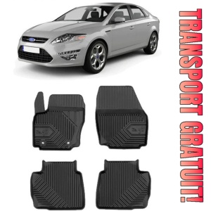 Ford Mondeo IV Din 09.2007 - 12.2014, Sedan , Set Covorase Auto Tip Tavita Premium 3D, din cauciuc