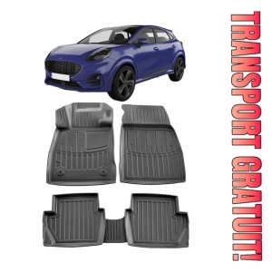Ford Puma (2019-2025) Set Covorase auto tip tavita din cauciuc Premium Umbrella