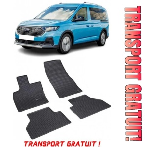 Ford Tourneo Connect I, Van, fabricat din 2002 - 2013, 2 Locuri, set covorase auto dedicate, din cauciuc 100% Premium - Transport Gratuit
