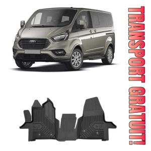 Ford Transit Din 2020 - Prezent, Van , Set Covorase Auto Tip Tavita Premium 3D, din cauciuc