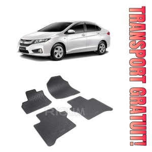 Honda City V, Sedan, fabricat din 2009 - 08.2013, set covorase auto dedicate, din cauciuc 100% Premium