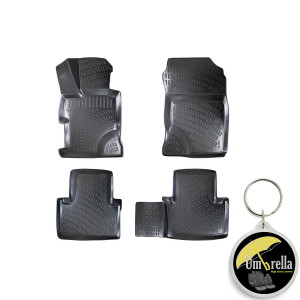 Honda Civic Sedan Ix 2011-2016 Set 4 covorase auto din cauciuc tip tavita premium line 3D accesorii pentru autoturismul tau - masina v242081