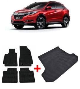 Honda Hr-V II Suv din 11.2013 - Prezent *1, Set Covorase + tavita portbagaj auto - Img 2