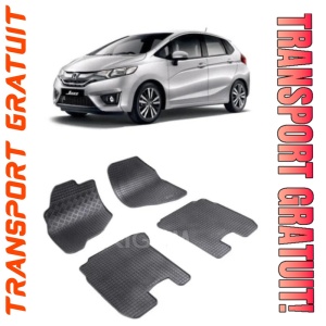 Honda Jazz I, Hatchback, fabricat din 2002 - 10.2008, set covorase auto dedicate, din cauciuc 100% Premium