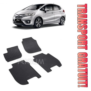 Honda Jazz III, Hatchback, fabricat din 09.2015 - 05.2020, set covorase auto dedicate, din cauciuc 100% Premium