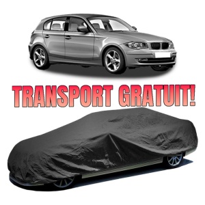 Husa auto CarPassion tip prelata negra, impermeabila, BMW seria 1 (E81) 2006-2012