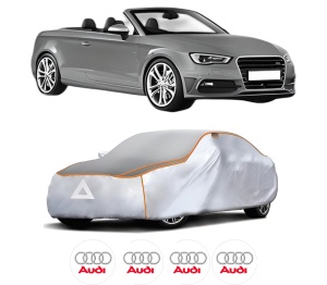 Husa Prelata Antigrindina Auto AUDI A3 Convertible (8V7, 8VE) din 2013-2020, Protectie auto contra intemperiilor la grindina, Waterproof, 4x Stickere auto AUDI - Img 2