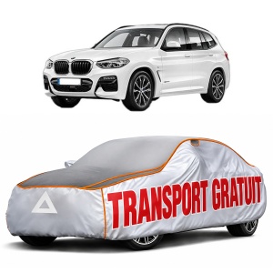 Husa Prelata Antigrindina Auto BMW Seria X3 Van (G01) din 2017-2019, Protectie auto contra intemperiilor la grindina, Waterproof, 4x Stickere auto BMW