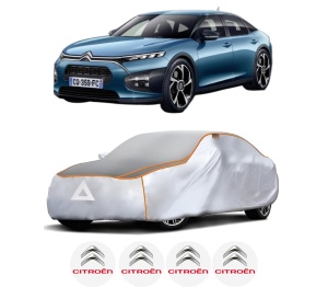 Husa Prelata Antigrindina Auto CITROEN C5 X (ND_, NC_) din 2021-2023, Protectie auto contra intemperiilor la grindina, Waterproof, 4x Stickere auto CITROEN - Img 2