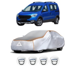 Husa Prelata Antigrindina Auto DACIA DOKKER MPV (KE_) din 2012-2021, Protectie auto contra intemperiilor la grindina, Waterproof, 4x Stickere auto DACIA - Img 2
