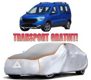 Husa Prelata Antigrindina Auto DACIA DOKKER MPV (KE_) din 2012-2021, Protectie auto contra intemperiilor la grindina, Waterproof, 4x Stickere auto DACIA