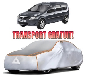 Husa Prelata Antigrindina Auto DACIA LOGAN MCV (KS_) din 2007-2013, Protectie auto contra intemperiilor la grindina, Waterproof, 4x Stickere auto DACIA