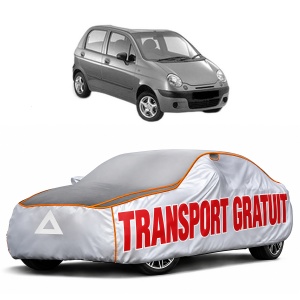 Husa Prelata Antigrindina Auto DAEWOO MATIZ (M100, M150) din 1998-2003, Protectie auto contra intemperiilor la grindina, Waterproof, 4x Stickere auto DAEWOO
