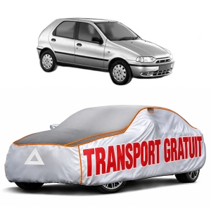Husa Prelata Antigrindina Auto FIAT PALIO (178_, 171_, 371_) din 1996-2012, Protectie auto contra intemperiilor la grindina, Waterproof, 4x Stickere auto FIAT