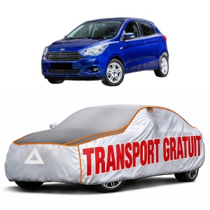 Husa Prelata Antigrindina Auto FORD KA+ III (UK, FK) din 2016-2018, Protectie auto contra intemperiilor la grindina, Waterproof, 4x Stickere auto FORD