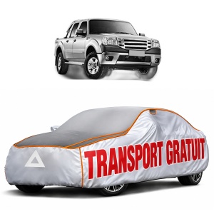 Husa Prelata Antigrindina Auto FORD RANGER (TKE) din 2011-2019, Protectie auto contra intemperiilor la grindina, Waterproof, 4x Stickere auto FORD