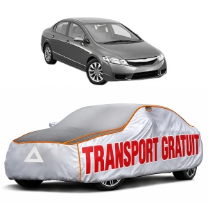 Husa Prelata Antigrindina Auto HONDA CIVIC IX Saloon (FB) din 2011-2016, Protectie auto contra intemperiilor la grindina, Waterproof, 4x Stickere auto HONDA