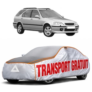 Husa Prelata Antigrindina Auto HONDA CIVIC VI Aerodeck (MB, MC) din 1998-2001, Protectie auto contra intemperiilor la grindina, Waterproof, 4x Stickere auto HONDA