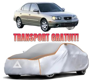 Husa Prelata Antigrindina Auto HYUNDAI ELANTRA III Saloon (XD) din 2000-2006, Protectie auto contra intemperiilor la grindina, Waterproof, 4x Stickere auto HYUNDAI