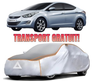Husa Prelata Antigrindina Auto HYUNDAI ELANTRA V Saloon (MD, UD) din 2010-2016, Protectie auto contra intemperiilor la grindina, Waterproof, 4x Stickere auto HYUNDAI
