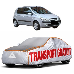 Husa Prelata Antigrindina Auto HYUNDAI GETZ (TB) din 2002-2010, Protectie auto contra intemperiilor la grindina, Waterproof, 4x Stickere auto HYUNDAI