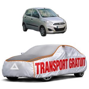 Husa Prelata Antigrindina Auto HYUNDAI i10 I (PA) din 2007-2018, Protectie auto contra intemperiilor la grindina, Waterproof, 4x Stickere auto HYUNDAI