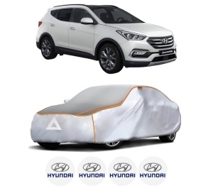 Husa Prelata Antigrindina Auto HYUNDAI SANTA FE IV SUV Van (TM) din 2018-2020, Protectie auto contra intemperiilor la grindina, Waterproof, 4x Stickere auto HYUNDAI - Img 2