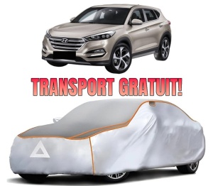 Husa Prelata Antigrindina Auto HYUNDAI TUCSON SUV Van (TLE) din 2015-2020, Protectie auto contra intemperiilor la grindina, Waterproof, 4x Stickere auto HYUNDAI