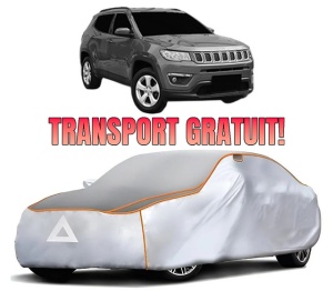 Husa Prelata Antigrindina Auto JEEP COMPASS (MP, M6, MV, M7) din 2017-2022, Protectie auto contra intemperiilor la grindina, Waterproof, 4x Stickere auto JEEP