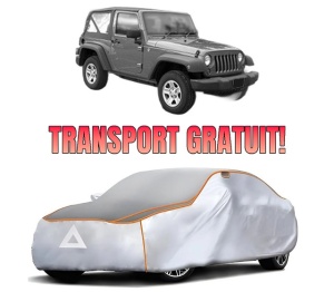 Husa Prelata Antigrindina Auto JEEP WRANGLER II (TJ) din 1996-2007, Protectie auto contra intemperiilor la grindina, Waterproof, 4x Stickere auto JEEP