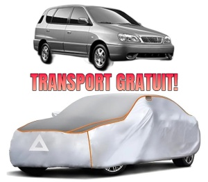 Husa Prelata Antigrindina Auto KIA CARENS I MPV (FC, FJ) din 2000-2007, Protectie auto contra intemperiilor la grindina, Waterproof, 4x Stickere auto KIA