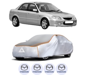 Husa Prelata Antigrindina Auto MAZDA 323 S VI Saloon (BJ) din 1998-2004, Protectie auto contra intemperiilor la grindina, Waterproof, 4x Stickere auto MAZDA - Img 2