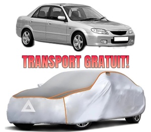 Husa Prelata Antigrindina Auto MAZDA 323 S VI Saloon (BJ) din 1998-2004, Protectie auto contra intemperiilor la grindina, Waterproof, 4x Stickere auto MAZDA
