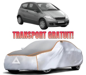 Husa Prelata Antigrindina Auto MERCEDES-BENZ A-CLASS (W169) din 2004-2012, Protectie auto contra intemperiilor la grindina, Waterproof, 4x Stickere auto MERCEDES-BENZ