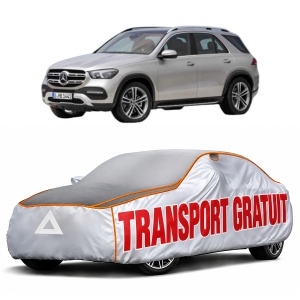 Husa Prelata Antigrindina Auto MERCEDES-BENZ GLE (V167) din 2018-2023, Protectie auto contra intemperiilor la grindina, Waterproof, 4x Stickere auto MERCEDES-BENZ