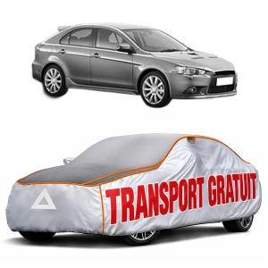 Husa Prelata Antigrindina Auto MITSUBISHI LANCER VIII Sportback (CX_A) din 2008-2010, Protectie auto contra intemperiilor la grindina, Waterproof, 4x Stickere auto MITSUBISHI