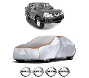 Husa Prelata Antigrindina Auto NISSAN NAVARA (D22) din 2001-2008, Protectie auto contra intemperiilor la grindina, Waterproof, 4x Stickere auto NISSAN - Img 2