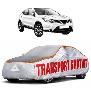 Husa Prelata Antigrindina Auto NISSAN QASHQAI II (J11, J11_) din 2013-2020, Protectie auto contra intemperiilor la grindina, Waterproof, 4x Stickere auto NISSAN