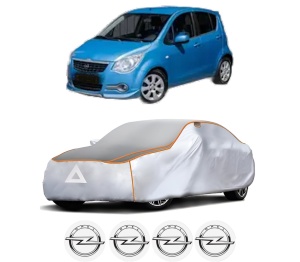 Husa Prelata Antigrindina Auto OPEL AGILA B (H08) din 2008-2014, Protectie auto contra intemperiilor la grindina, Waterproof, 4x Stickere auto OPEL - Img 2