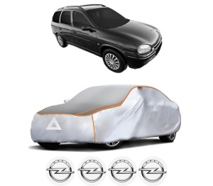 Husa Prelata Antigrindina Auto OPEL CORSA B Estate (S93) din 1999-2002, Protectie auto contra intemperiilor la grindina, Waterproof, 4x Stickere auto OPEL - Img 2