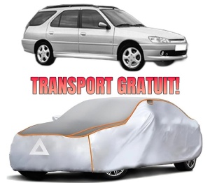 Husa Prelata Antigrindina Auto PEUGEOT 306 Break (7E, N3, N5) din 1997-2002, Protectie auto contra intemperiilor la grindina, Waterproof, 4x Stickere auto PEUGEOT