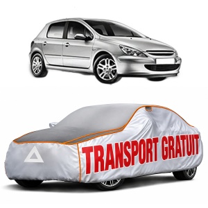 Husa Prelata Antigrindina Auto PEUGEOT 307 (3A/C) din 2000-2012, Protectie auto contra intemperiilor la grindina, Waterproof, 4x Stickere auto PEUGEOT
