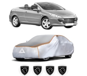 Husa Prelata Antigrindina Auto PEUGEOT 307 CC (3B) din 2003-2009, Protectie auto contra intemperiilor la grindina, Waterproof, 4x Stickere auto PEUGEOT - Img 2