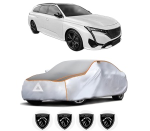Husa Prelata Antigrindina Auto PEUGEOT 308 SW III (FC_, FJ_, FR_, F4_, FN_) din 2021-2023, Protectie auto contra intemperiilor la grindina, Waterproof, 4x Stickere auto PEUGEOT - Img 2