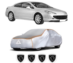 Husa Prelata Antigrindina Auto PEUGEOT 407 Coupe (6C_) din 2005-2009, Protectie auto contra intemperiilor la grindina, Waterproof, 4x Stickere auto PEUGEOT - Img 2