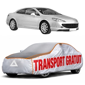 Husa Prelata Antigrindina Auto PEUGEOT 407 Coupe (6C_) din 2005-2009, Protectie auto contra intemperiilor la grindina, Waterproof, 4x Stickere auto PEUGEOT